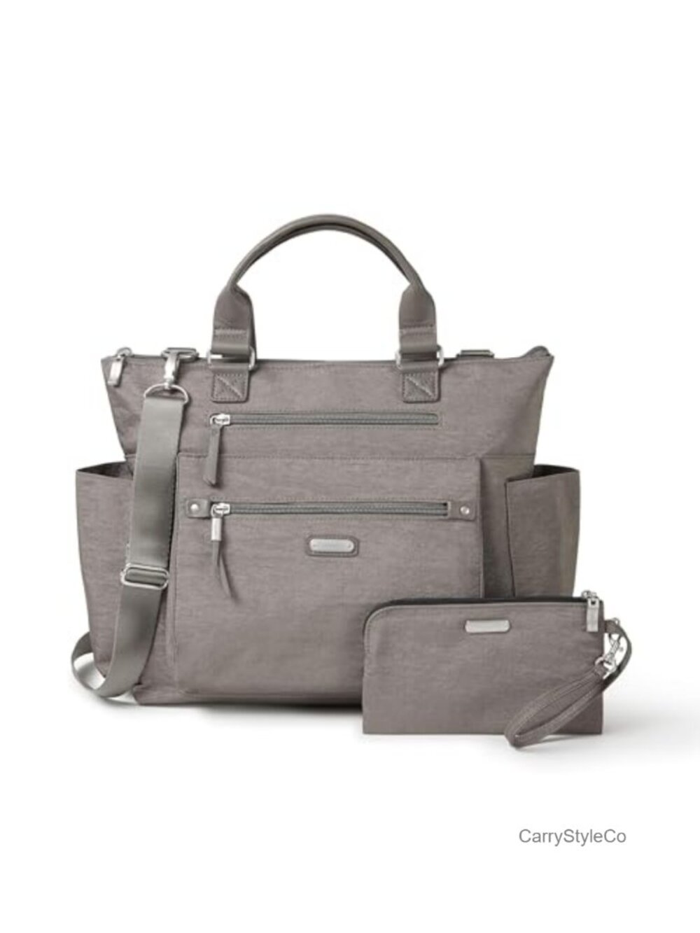 3-in-1 Convertible Backpack Tote Crossbody RFID Wristlet Nylon Travel Bag